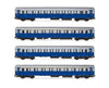 TRENO AZZURRO RAPIDO R30/R33  BLU/CELESTE EP.III FS H0