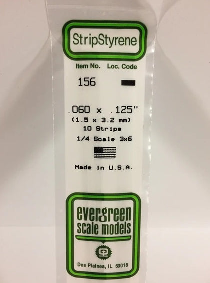 STRIP POLISTRENE 1.5X3.2 mm LUNGH 36 cm N.10 PZ