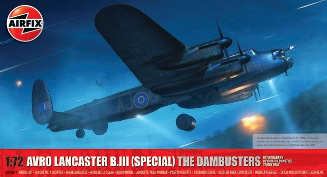 AVRO LANCASTER B.III SPECIAL THE DAMBUSTERS 1/72 LUNGH 302 mm