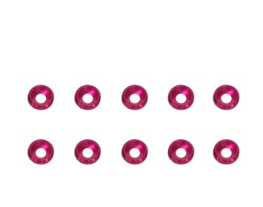 RONDELLA ALLUMINIO ANODIZZATA ROSSA 3 mm 10 PZ