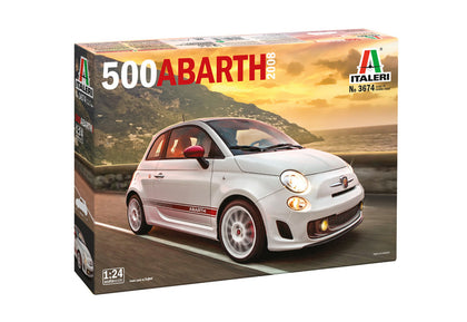 FIAT 500 ABARTH 2008 1/24 LUNGH 15.2 cm