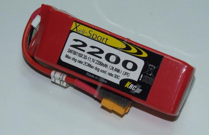 BATTERIA LI-PO 11.1 2200 MAH SPINA XT60