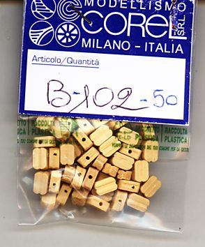 BOZZELLO BOSSO 1 FORO 5MM. CONF 50 PEZZI