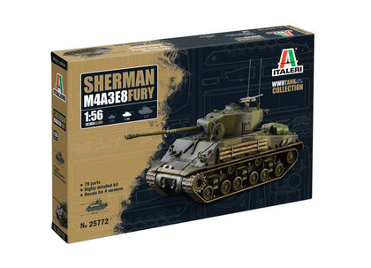 SHERMAN M4A3A8 FURY 1/56 LUNGH 14 cm