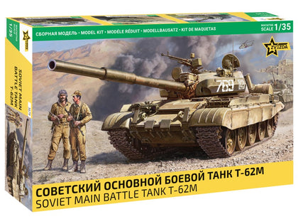 SOVIET MAIN BATTLE TANK T-62M 1/35 LUNGH 26.7 cm