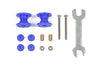 LOW FRICTION PLASTIC DOUBLE ROLLERS BLU 13-13 mm