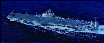 USS YORKTOWN CV-10 1/700 LUNGH 377.7 mm