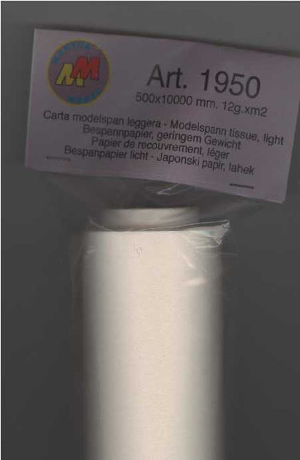 ROTOLO MODELSPAN LEGGERA BIANCA LUNGH 10 m LARGH 50 cm