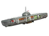SOTTOMARINO TEDESCO U-BOOT TYPE XXI CON INTERNI 1/144 LUNGH 53 cm