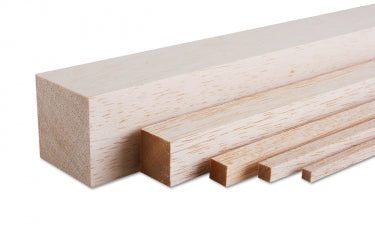 LISTELLO DI BALSA 4X4X1000 mm