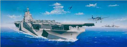 USS TICONDEROGA CV-14 1/350 LUNGH 773.7 mm