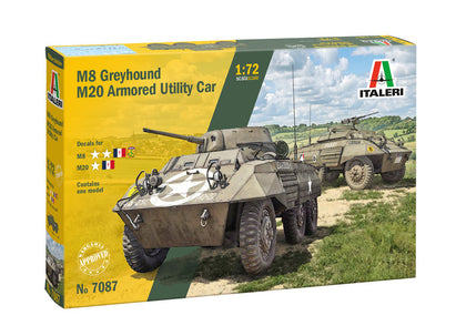 M8 GREYHOUND M20 ARMORED UTILITY CAR 1/72 LUNGH 6.5 cm