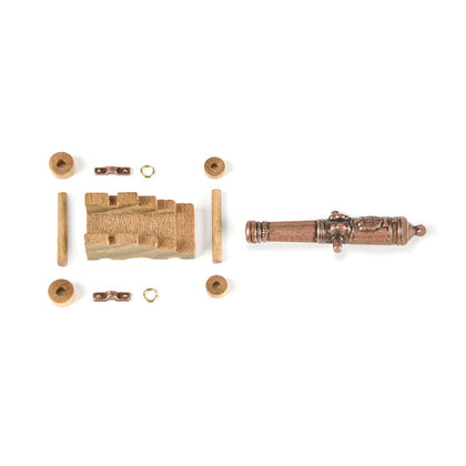 CANNONI CON AFFUSTO IN LEGNO DA MM.40