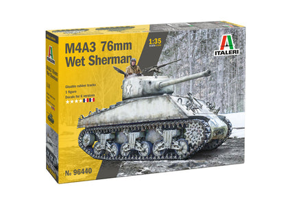 M4A3 76mm WET SHERMAN 1/35 LUNGH 16 cm