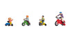 BAMBINI SU BICICLETTE H0
