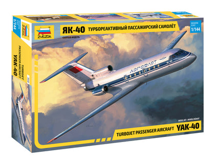 TURBOJET PASSENGER AIRCRAFT 1/144 LUNGH 14.1 cm