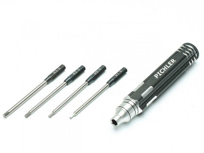 MANICO ALLUMINIO CON 4 INSERTI A BRUGOLA (1.5-2-2.5-3 mm)