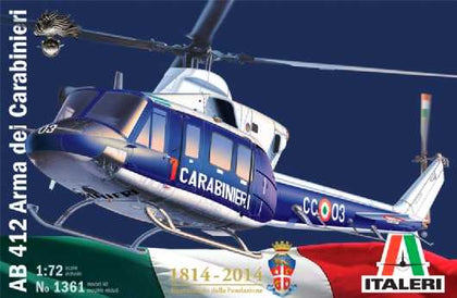 AB 412 ARMA DEI CARABINIERI 1/72 LUNGH 18.3 cm