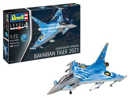 EUROFIGHTER TYPHOON BAVARIAN TIGER 2021 1/72 LUNGH 22.2 cm