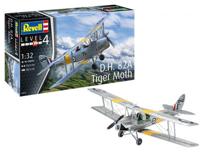 D.H. 82A TIGER MOTH 1/32 LUNGH 23 cm