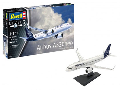 AIRBUS A320NEO 1/144 LUFTHANSA NEW LIVERY LUNGH 26.1 cm