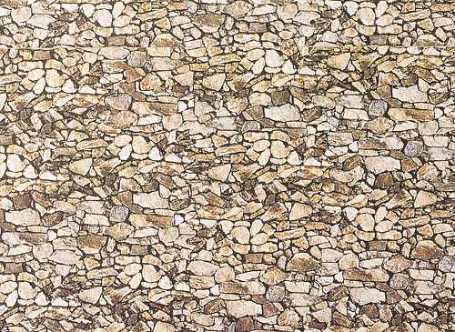 NOCH 56940 Muro In Pietre Irregolari In Cartoncino Per Diorami Scala N - 25x12,5 Cm