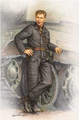 WWII SOVIET ARMY TANK CREWMAN 1942 1/16