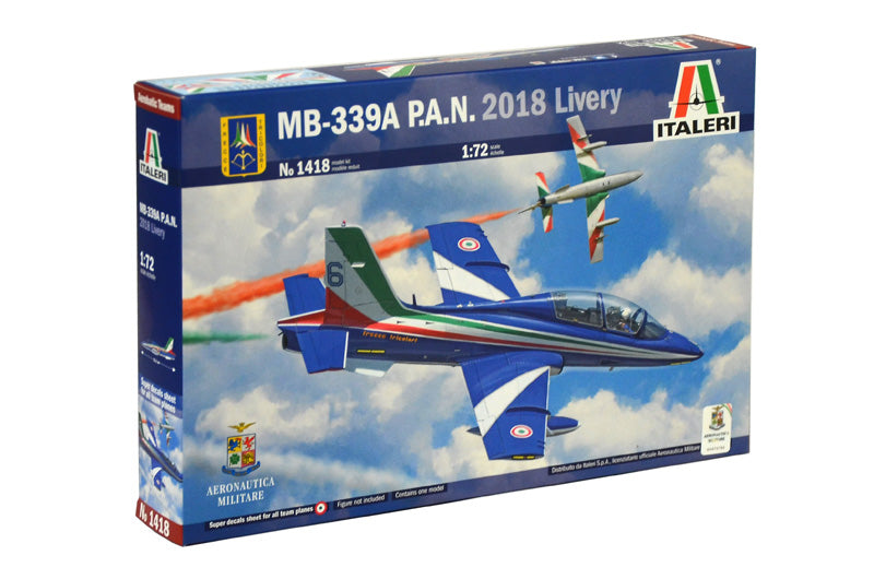 MB-339A PAN 2018 LIVERY 1/72 LUNGH 15.3 cm