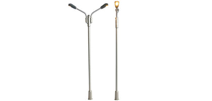 LAMPIONE STRADALE DOPPIO METALLO H0 LED 12 V