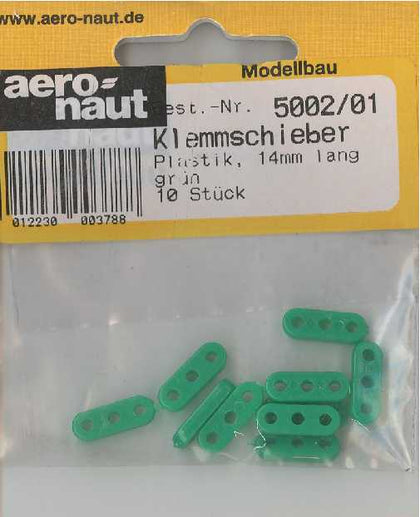 FERMI PER MANOVRE BARCHE MM.14 COLORE VERDE 14x5x2.5 mm 10 pz