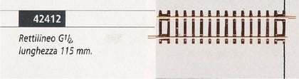 RETTILINEO G1/2 LUNGH 115 mm ROCO LINE H0