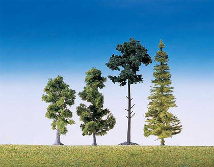 15 ALBERI MISTI PER FORESTA H0 90-150 mm