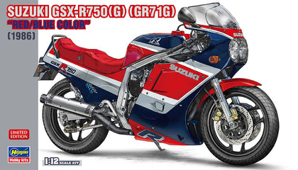 SUZUKI GSX-R750 GR71G ROSSO/BLU 1986 1/12