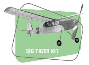 AEREO A ELASTICO TIGER BALSA KIT AP.AL.546 mm