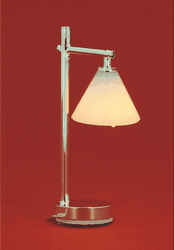LAMPADA DA TAVOLO STELO ACCIAIO 12V h.5.2 cm