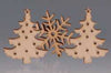 DECORAZIONI ALBERO IN LEGNO ALT.3 cm