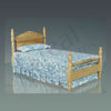 LETTO SINGOLO LEGNO DA VERNICIARE 16x9x9,5 cm