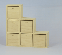 MOBILE CUBI STILE IKEA 12x3.5 H12cm