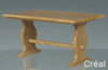 TAVOLO CUCINA LEGNO CHIARO 12,5x6x7,5cm