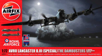 AVRO LANCASTER B.III SPECIAL THE DAMBUSTERS 1/72 LUNGH 302 mm