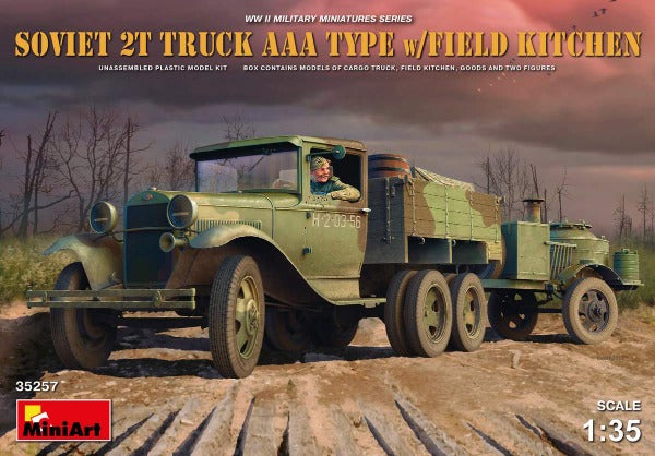 SOVIET 2T TRUCK AAA TYPE WITH FIELD KITCHEN 1/35