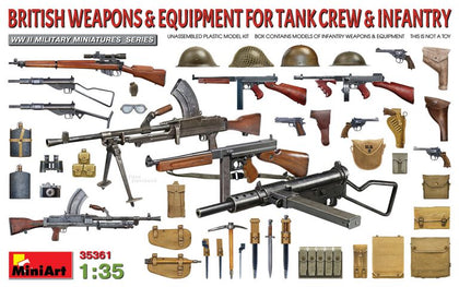 BRITISH WEAPONS & EQUIPMENT FOR TANK CREW AND INFANTRY 1/35