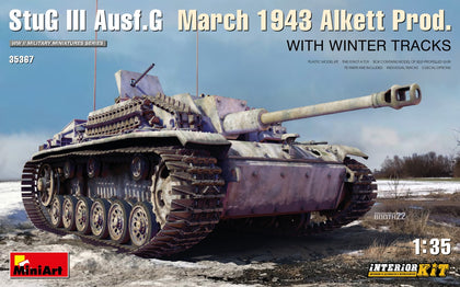 STUG III AUSF.G MARCH 1943 ALKETT PROD WITH WINTER TRACKS 1/35