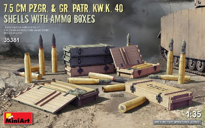 SHELLS WITH AMMO BOXES 1/35