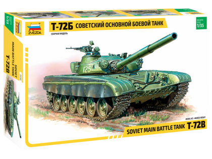 SOVIET MAIN BATTLE TANK T-72B 1/35 lungh.29 cm