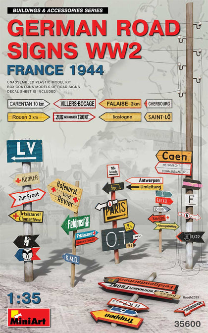 GERMAN ROAD SIGNS WW2 FRANCE 1944 1/35