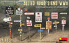 ALLIED ROAD SIGN WWII 1/35