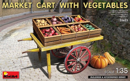 MARKET CART WITH VEGETABLES 1/35