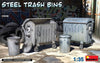 STEEL TRASH BINS 1/35