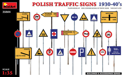 POLISH TRAFFIC SIGNS 1930-40 1/35